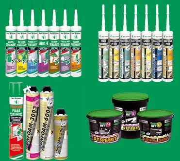 DEN BRAVEN Silicones, Adhesives, Polyurethanes and insulators of all kinds.