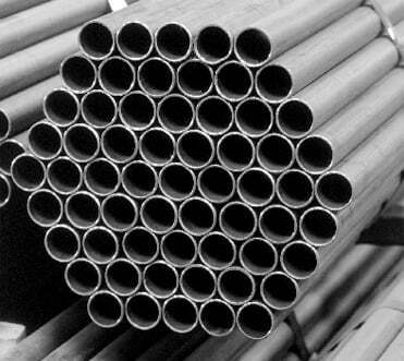 Unpainted construction steel pipes
