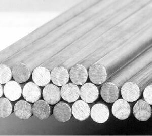 Circular bars (round) black, galvanized, Inox, aluminium